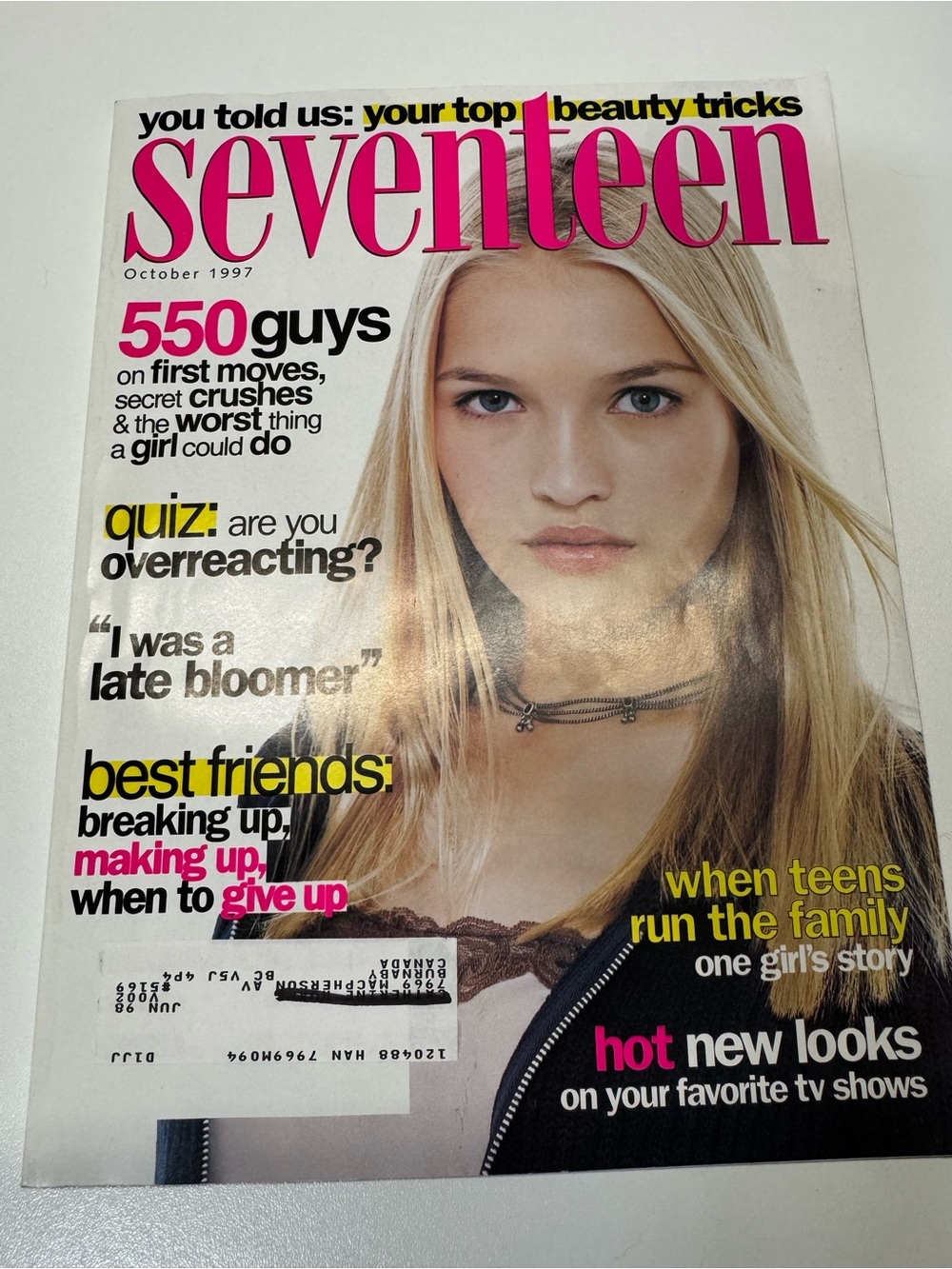 Seventeen 17 Teen Magazine October 1997 Katie Appleton